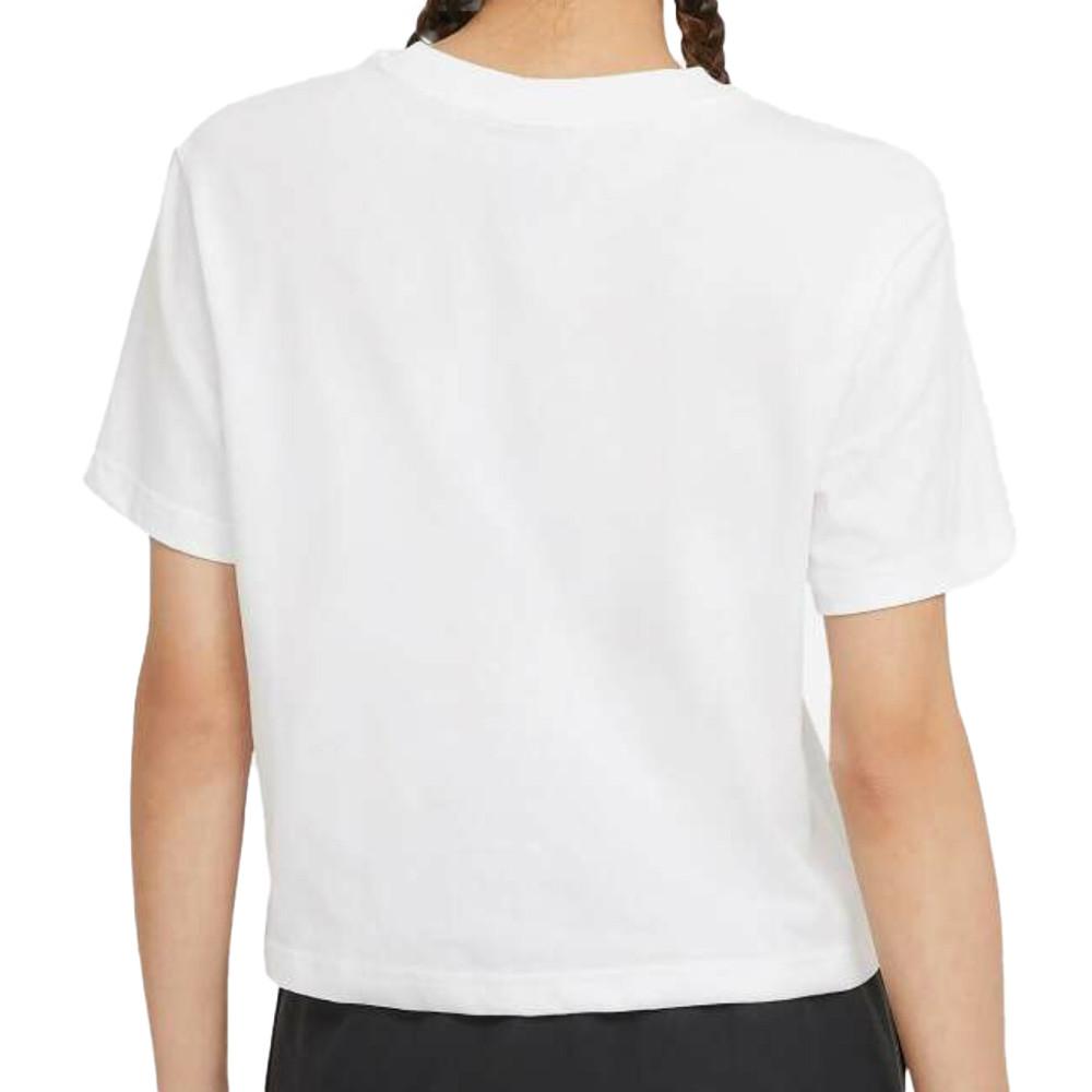 T-shirt Blanc Femme Nike Nsw Swoosh vue 2