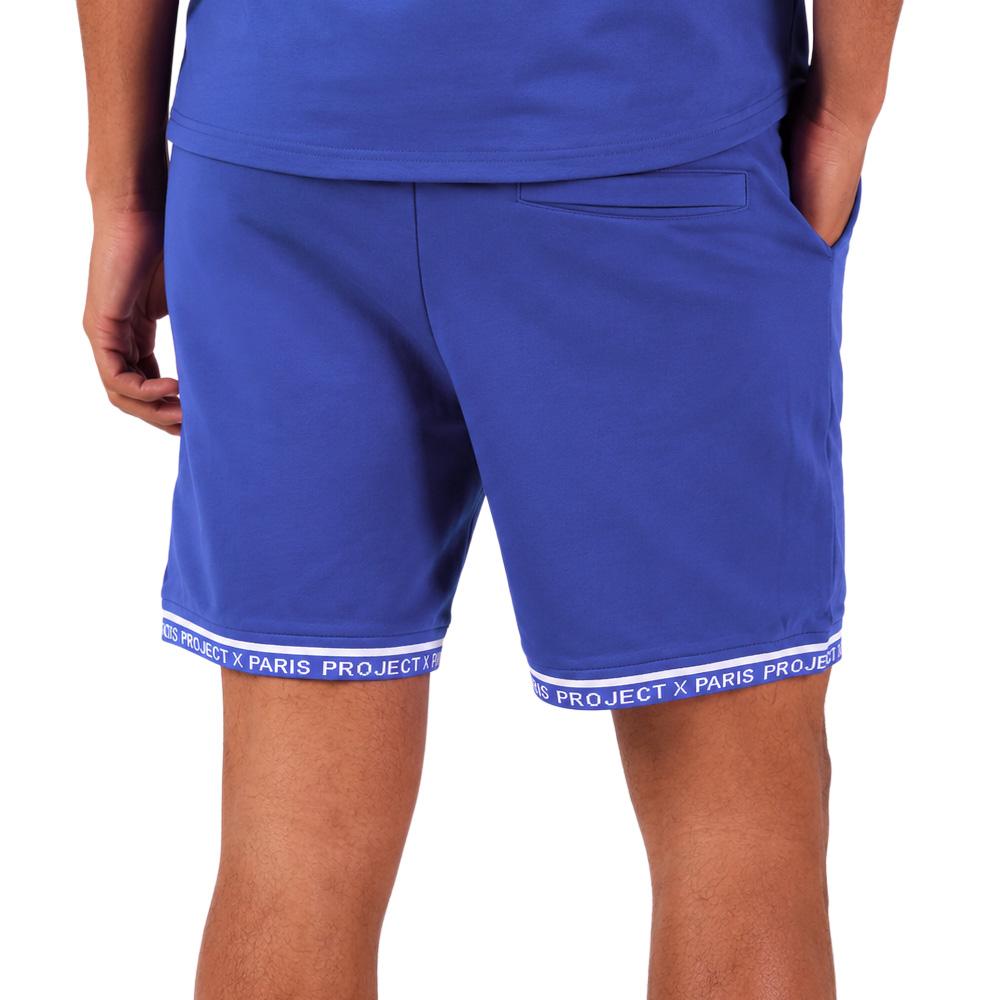 Short Bleu Pétrole/Blanc Homme Project X Paris WW vue 2