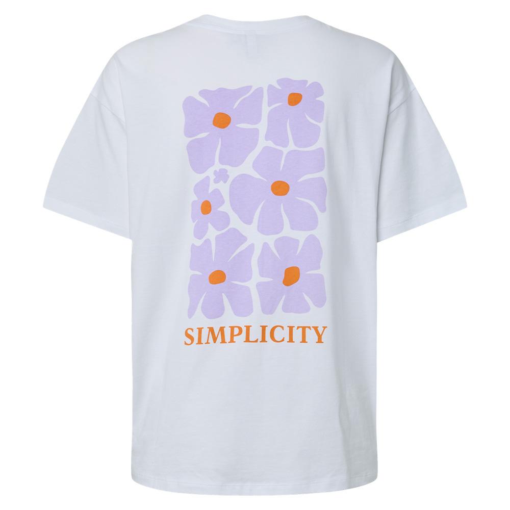 T-Shirt Blanc Femme Pieces Fasty vue 2