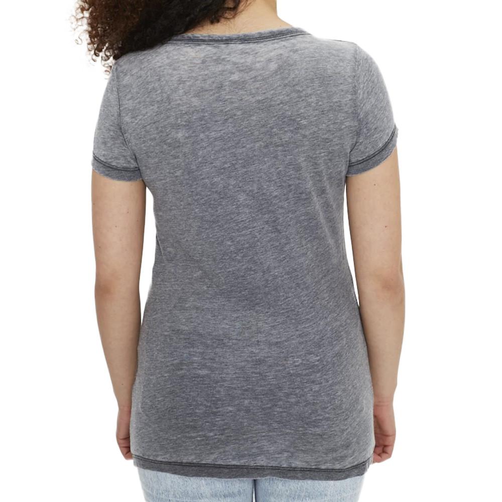 T-shirt Gris Femme Only Wrongly vue 2
