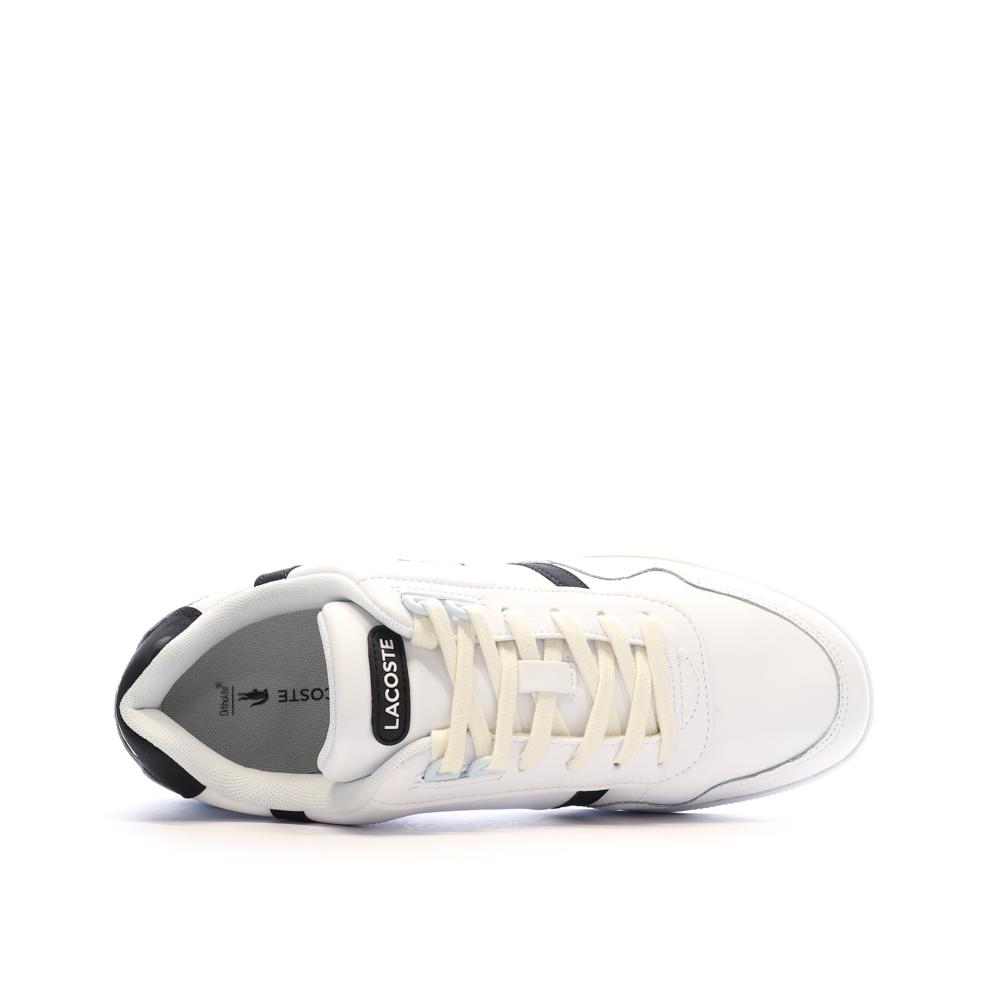 Baskets Blanches/Bleu Homme Lacoste 45SMA0019 vue 4