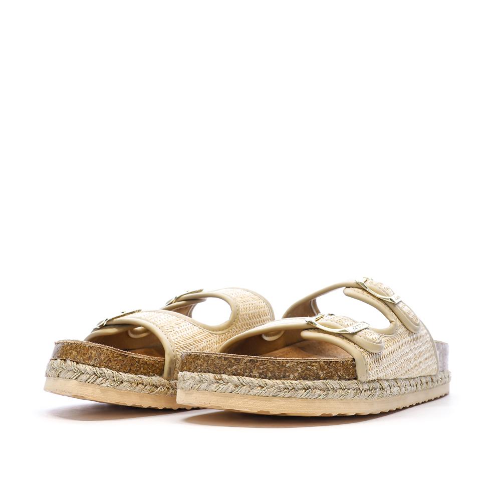 Sandales Beige Femme Lemon Bay Double Brides Naturel vue 6