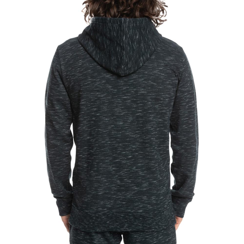 Sudadera con cremallera negra para hombre Quiksilver Bayrise ver 2