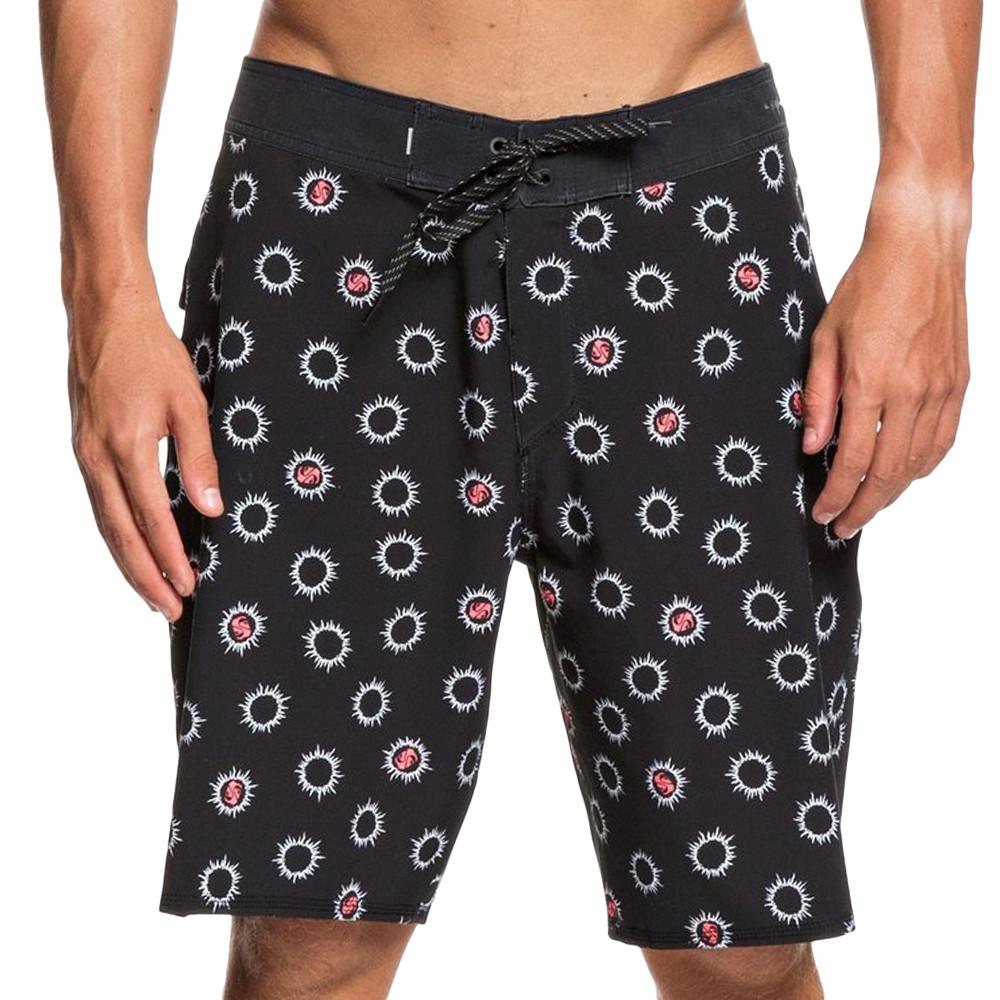 Short de Bain Noir Homme Quiksilver Highline Sol 18 pas cher
