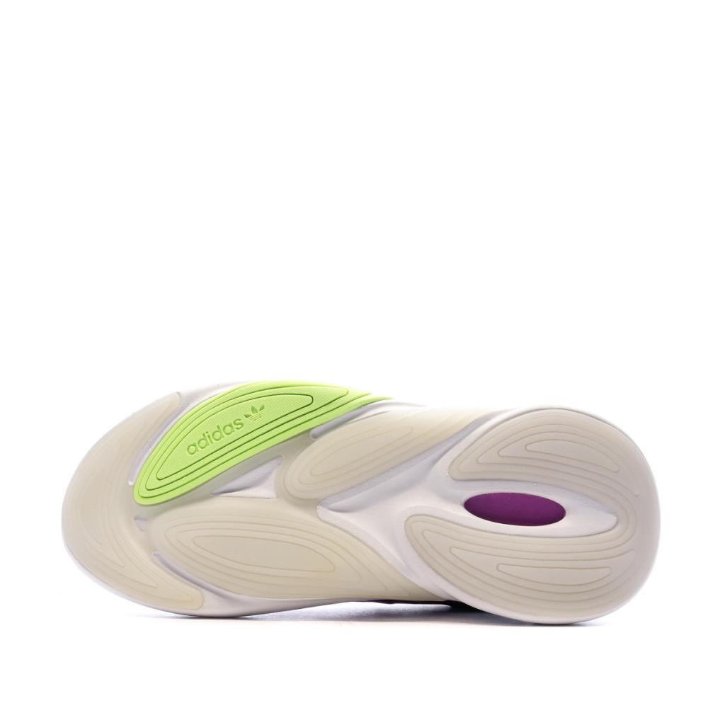Baskets Blanc/Violet Femme Adidas Ozelia vue 5