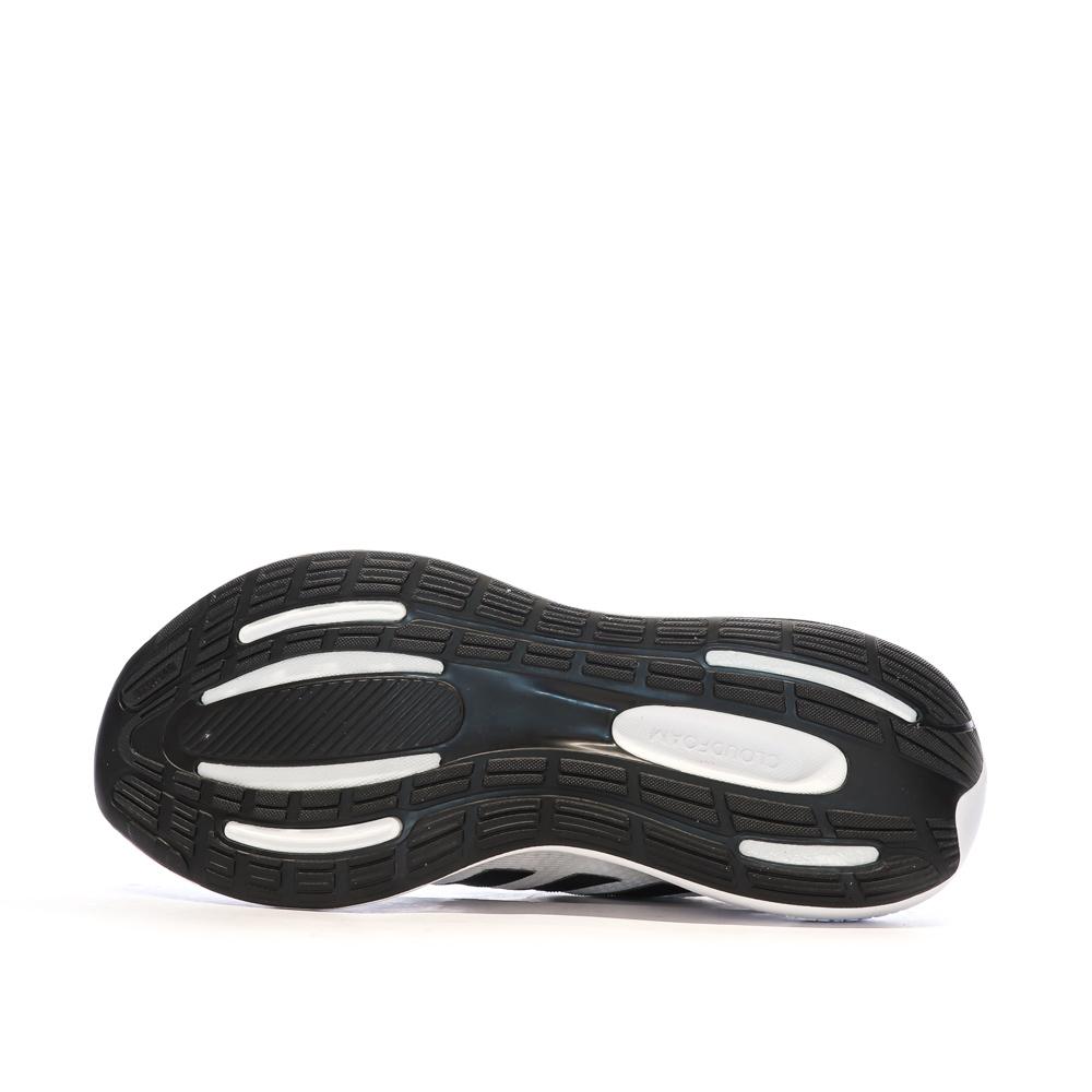 Chaussures de running Blanches/Noires Homme Adidas Runfalcon ID2292 vue 6