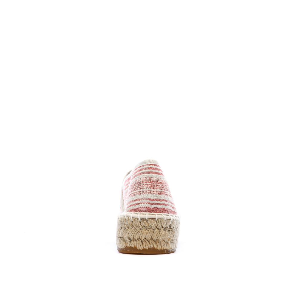 Weiße/rote Espadrilles für Damen von Pare Gabia Aduna Ansicht 3