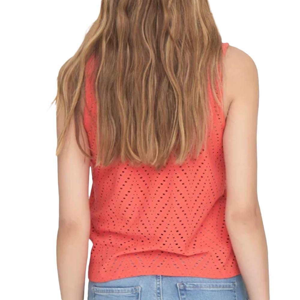 Top Corail Femme JDY Cathinka vue 2