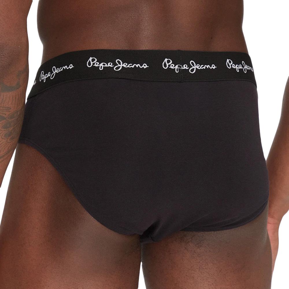 x3 Black Men's Pepe Jeans Briefs PMU Photo of the Espace des Marques %store% store - view of %key%