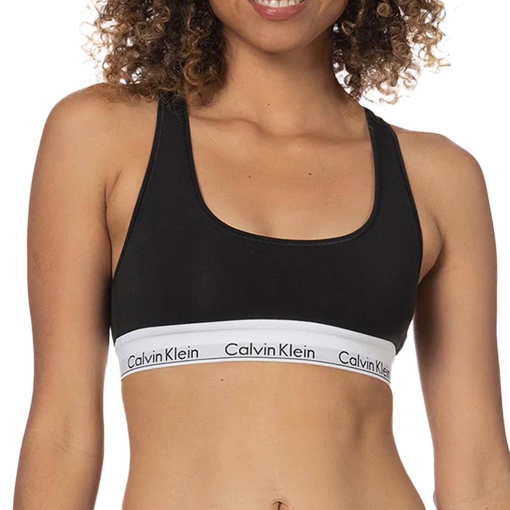 Brassière Noir Femme Calvin Klein Jeans Unlined 0000F3785E pas cher