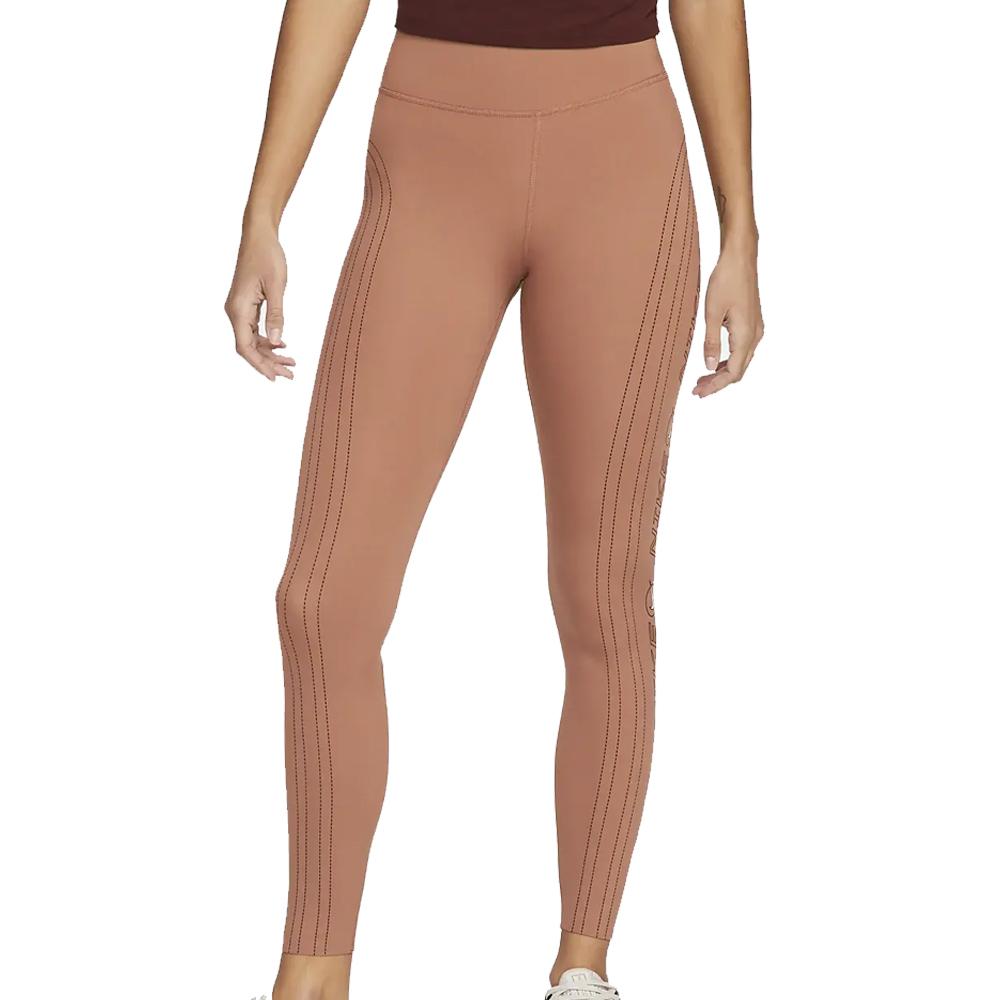 Legging Orange Femme Nike Luxe pas cher