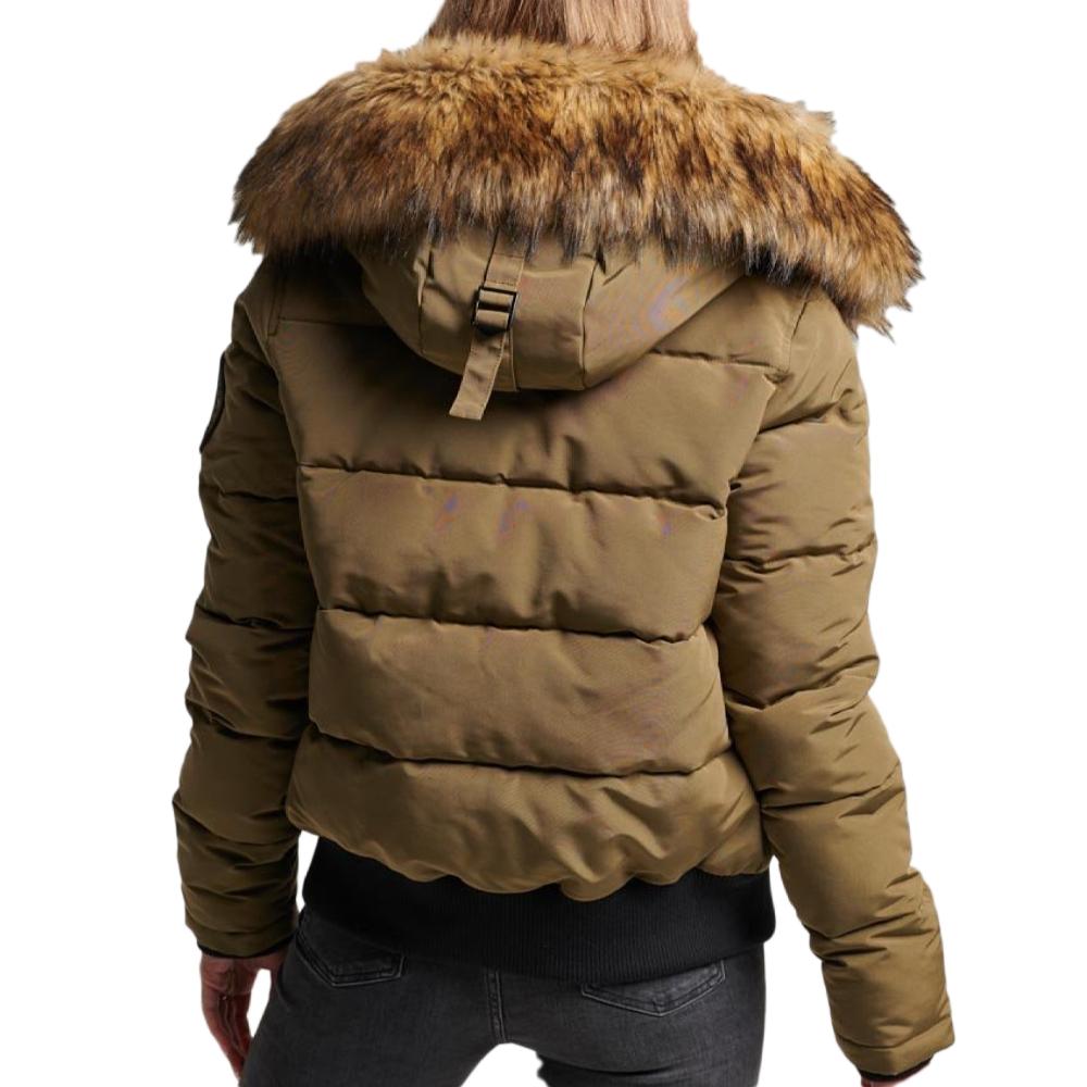 Doudoune Kaki Femme Superdry Everest vue 2