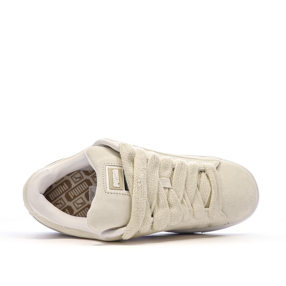 Baskets Beige/Blanc Femme Puma Suede XL vue 4