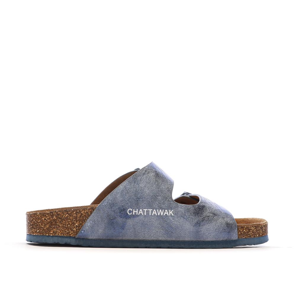 Sandales Bleu Femme Chattawak ORPHEE vue 2