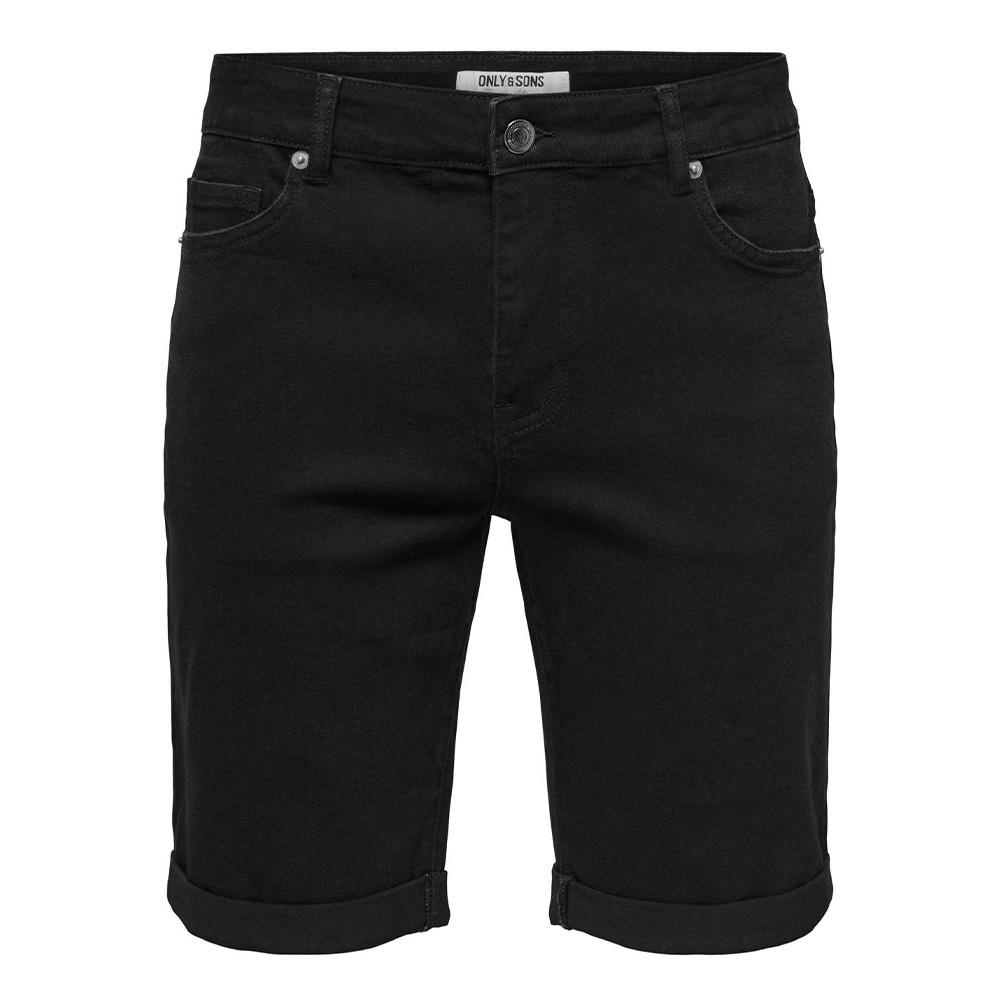 Only & Sons Sply Men's Black Denim Shorts affordable
