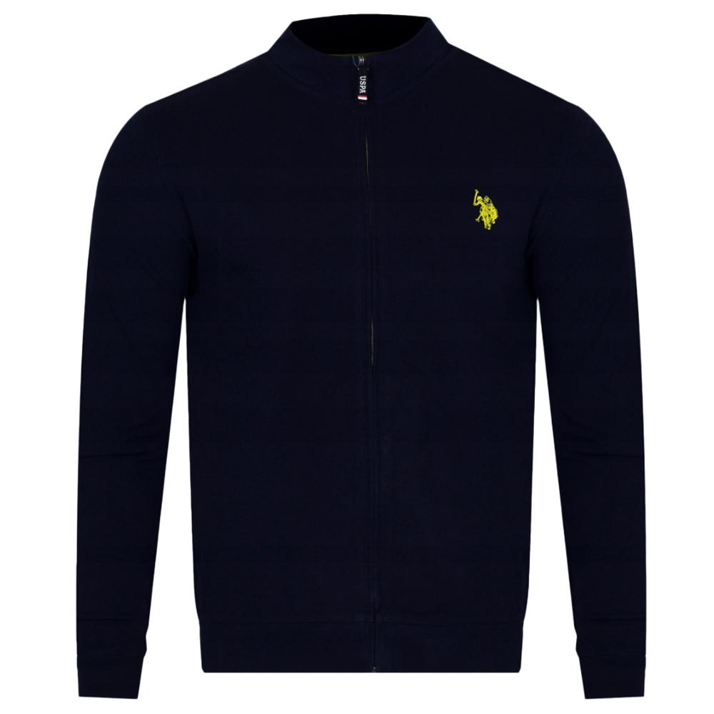 Veste Zippée Noir/Jaune Homme US Polo ASSN ALLY pas cher
