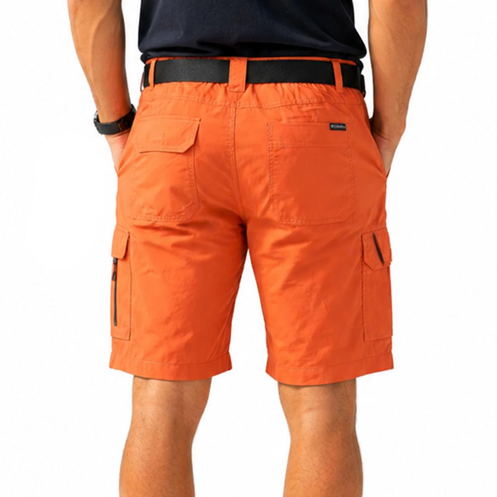 Pantalones cortos cargo naranjas para hombre de Columbia, modelo Silver Ridge ver 2
