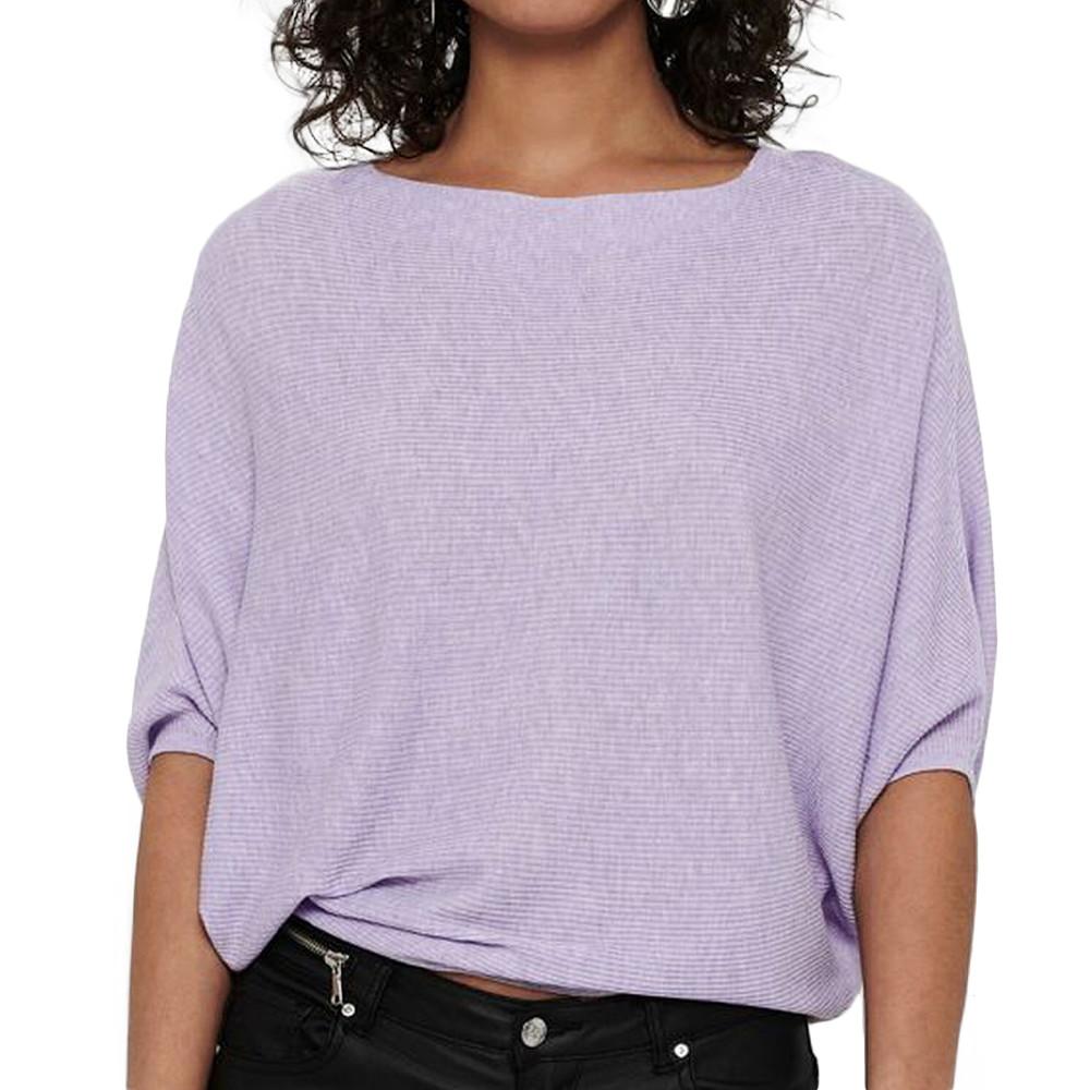 Pull Mauve manches 3/4 Femme JDY New Behave pas cher