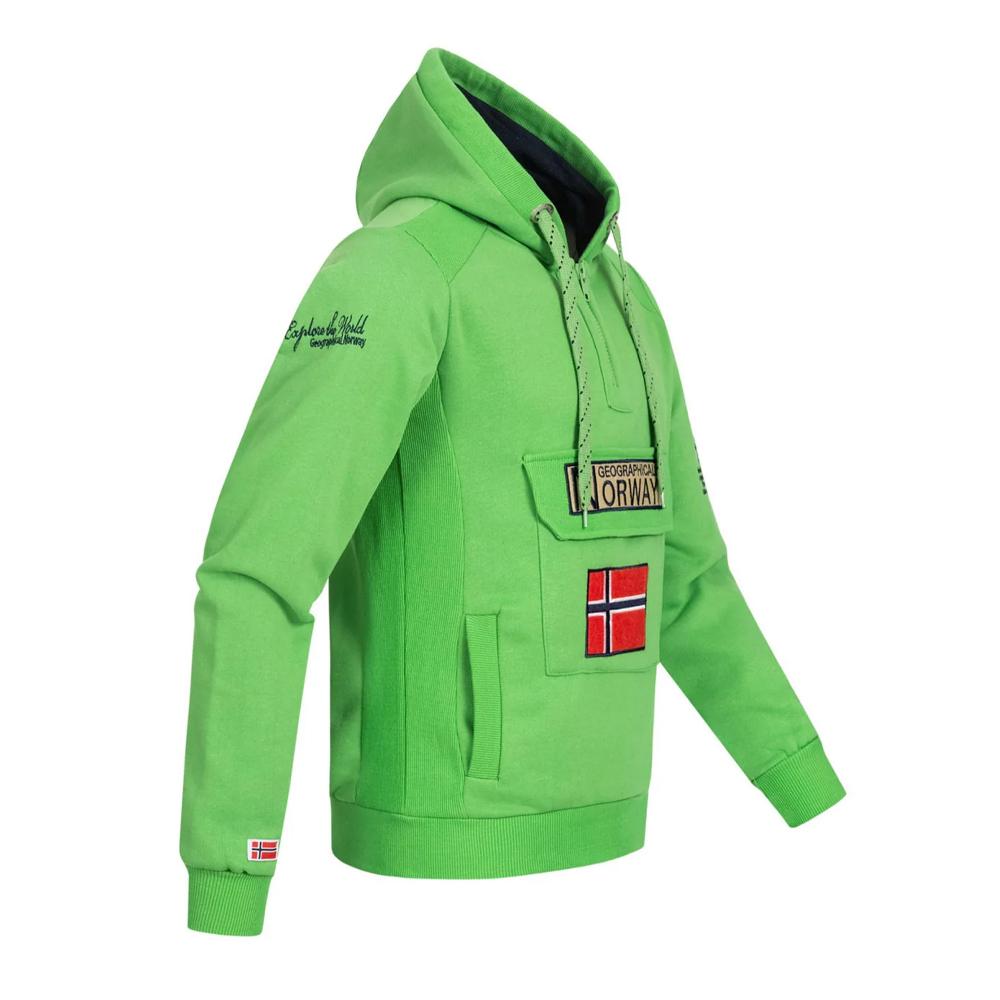 Sweat Vert Homme Geographical Norway Gymclass vue 2