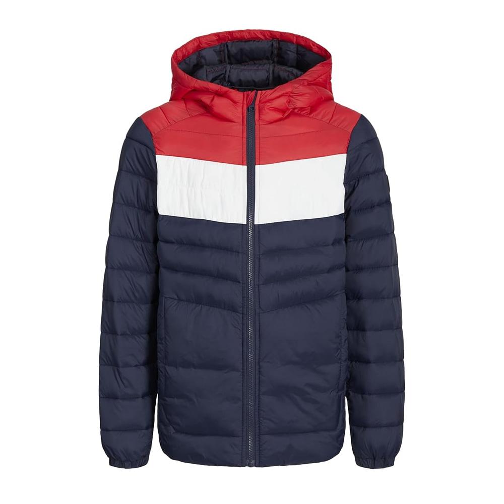 Doudoune Marine/Blanc/Rouge Enfant Jack and Jones Whwing pas cher
