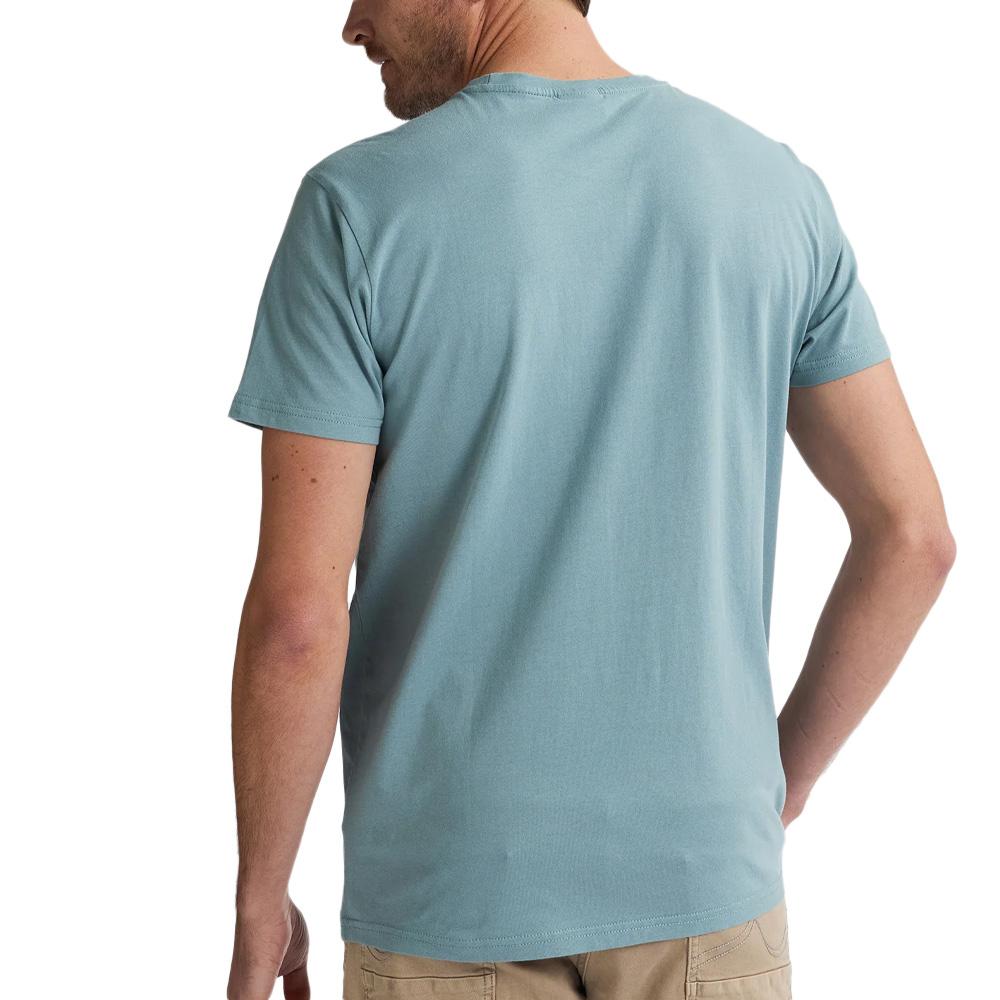 T-shirt Bleu Homme Petrol Industries TSR002-9999 vue 2