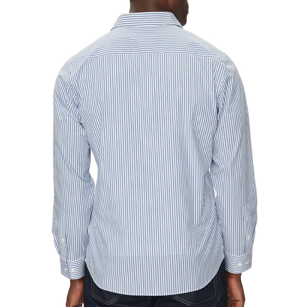 Chemise à Rayures Bleu Homme Calvin Klein Jeans Poplin Stripe vue 2