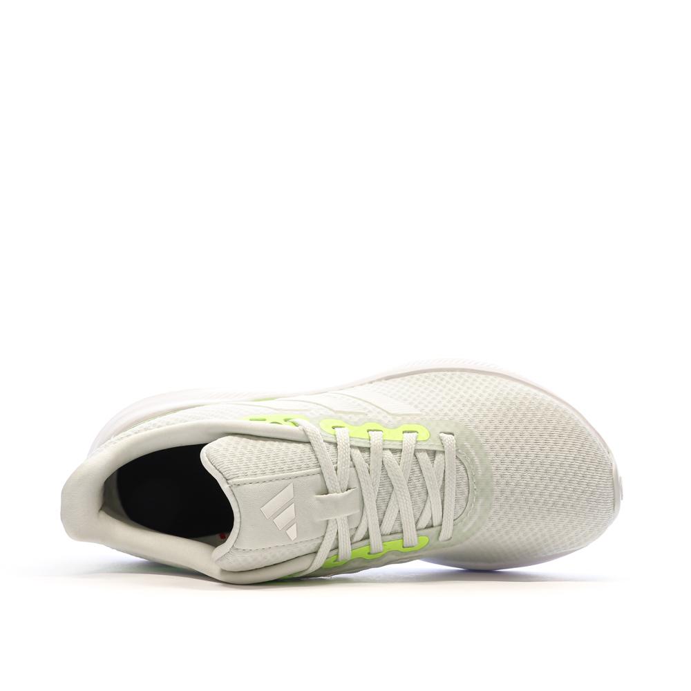 Chaussures de running Blanches/Jaune Femme Adidas Runfalcon 3.0 vue 4