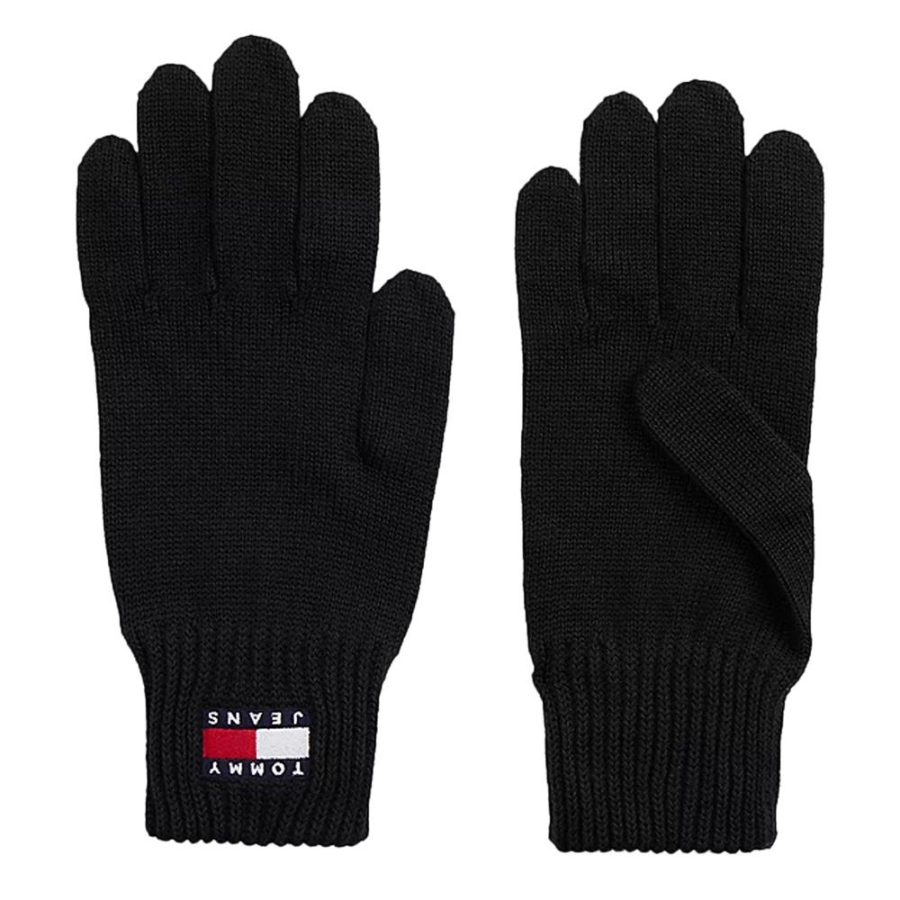 Gants Noir Femme Tommy Hilfiger Tjw Heritage pas cher