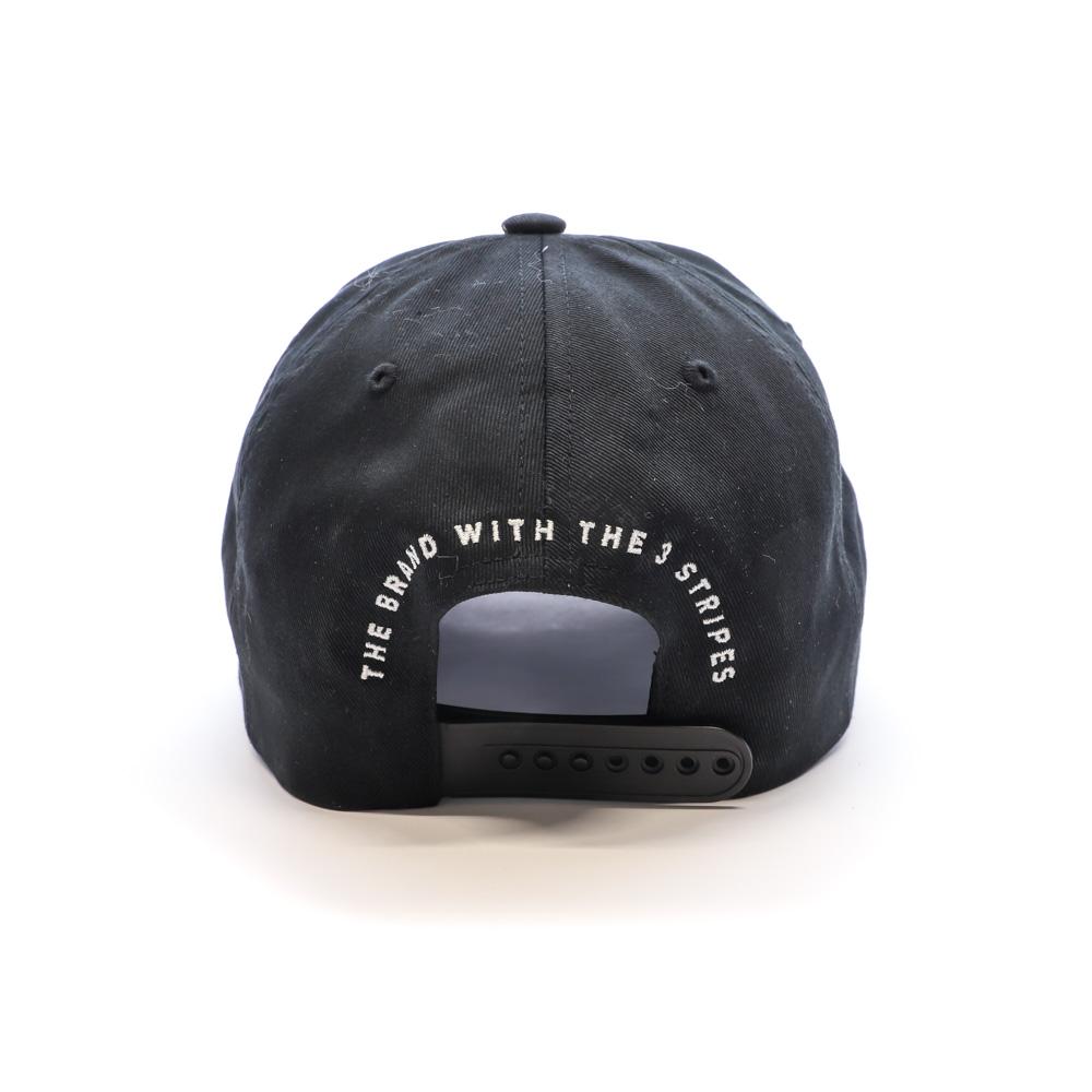 Casquette Noire Homme Adidas Wording vue 3