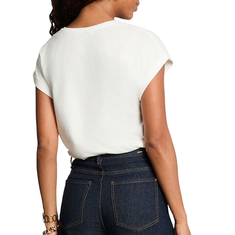 T-Shirt Blanc Femme Morgan DFABI vue 2