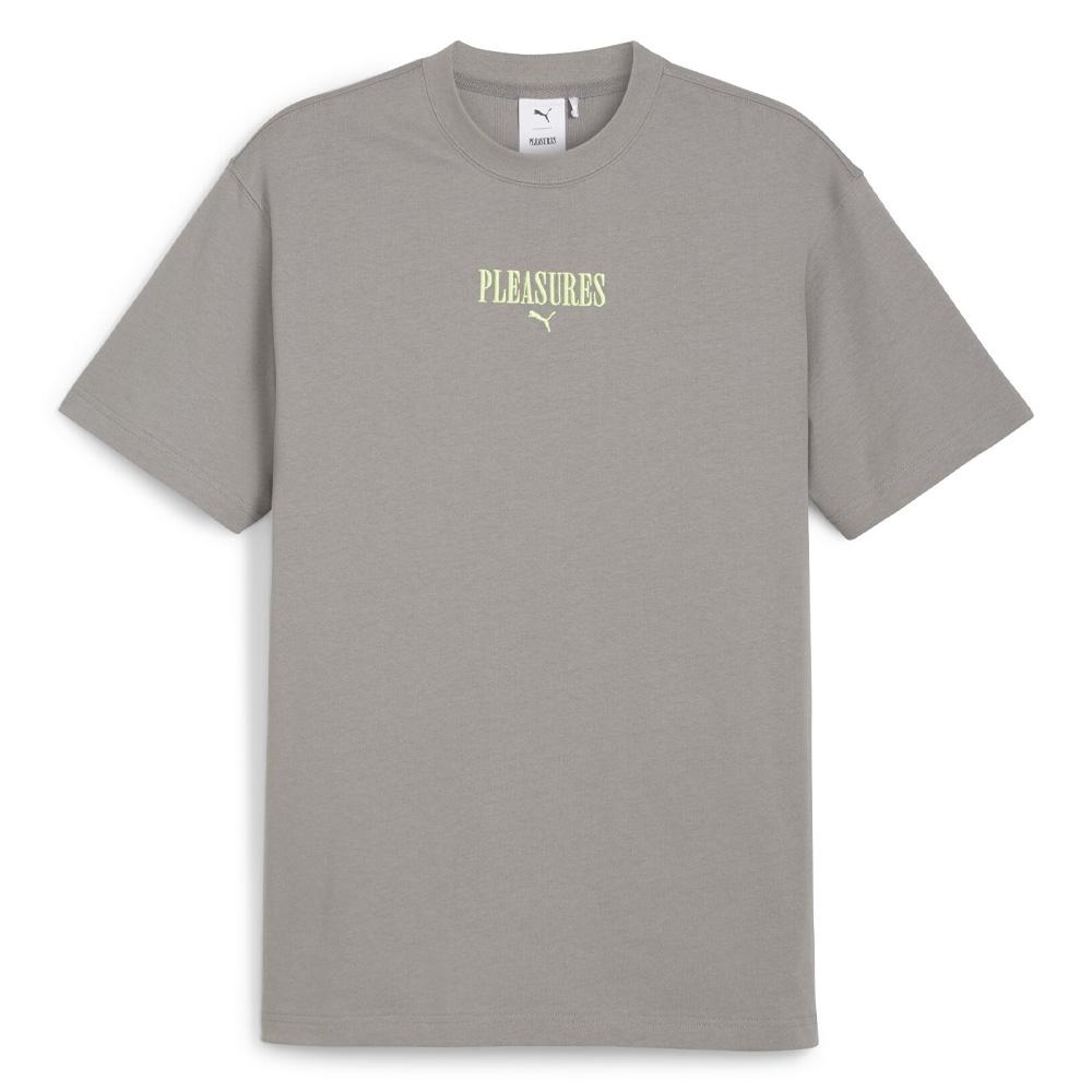 T-shirt Gris/Vert Homme Puma X Pleasures pas cher