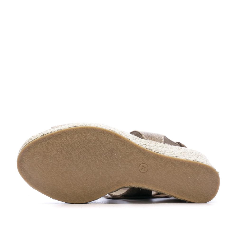 Sandales Compensées Taupe Femme Chattawak Charlotte vue 5