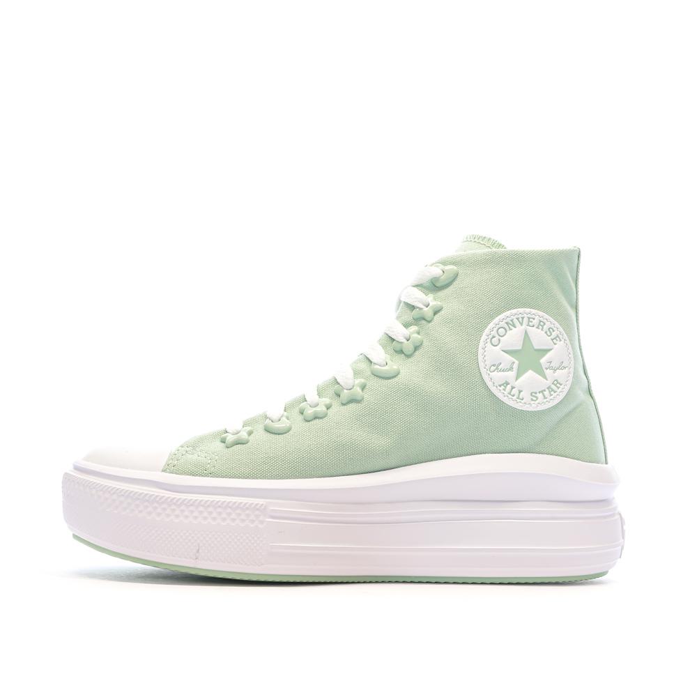 Baskets Vertes Femme Converse All Star Motion pas cher