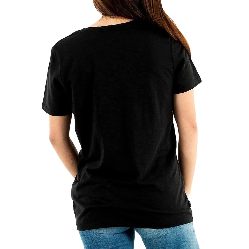 T-shirt Noir Femme Superdry Pocket V vue 2