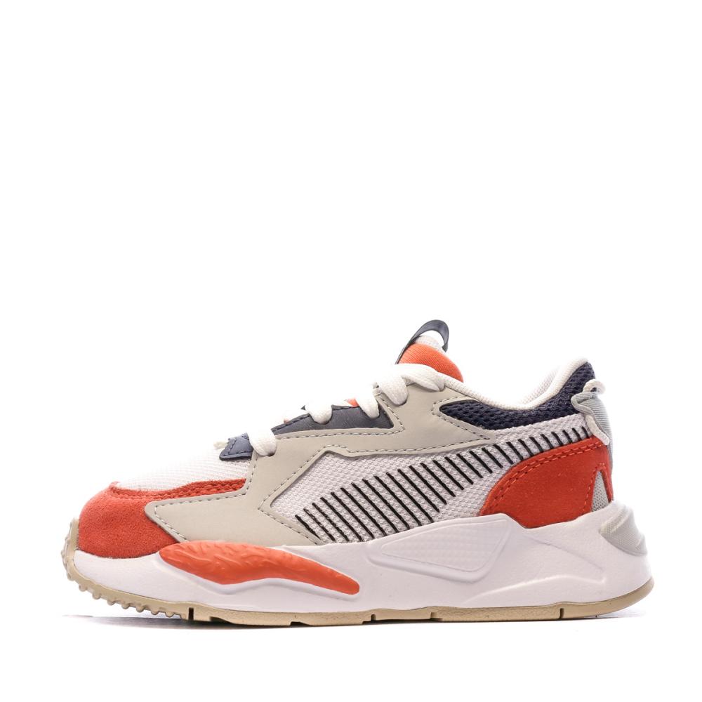 Baskets Blanches Enfant Puma College pas cher