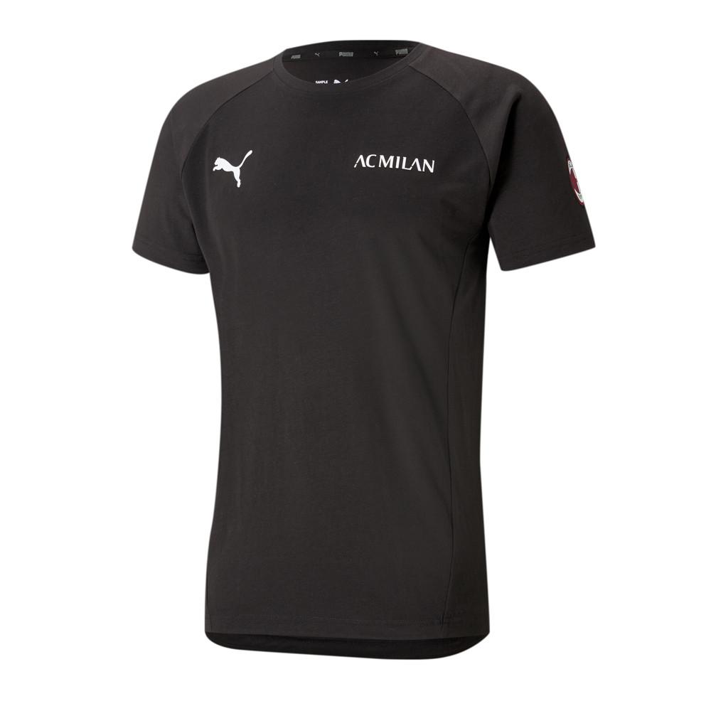 AC Milan T-shirt Noir Homme Puma Evostripe pas cher