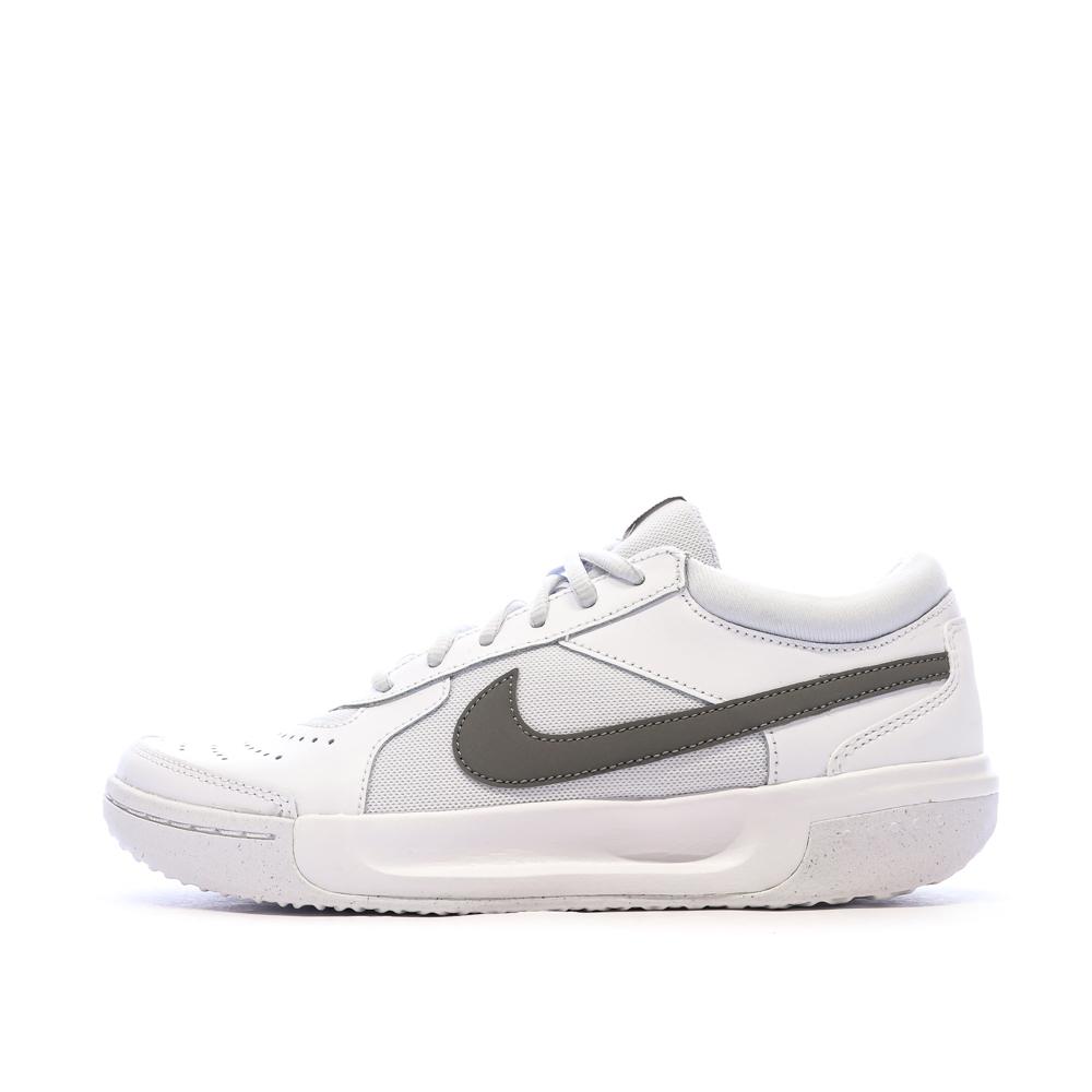 Baskets Blanches/Grises Femme Nike Zoom pas cher