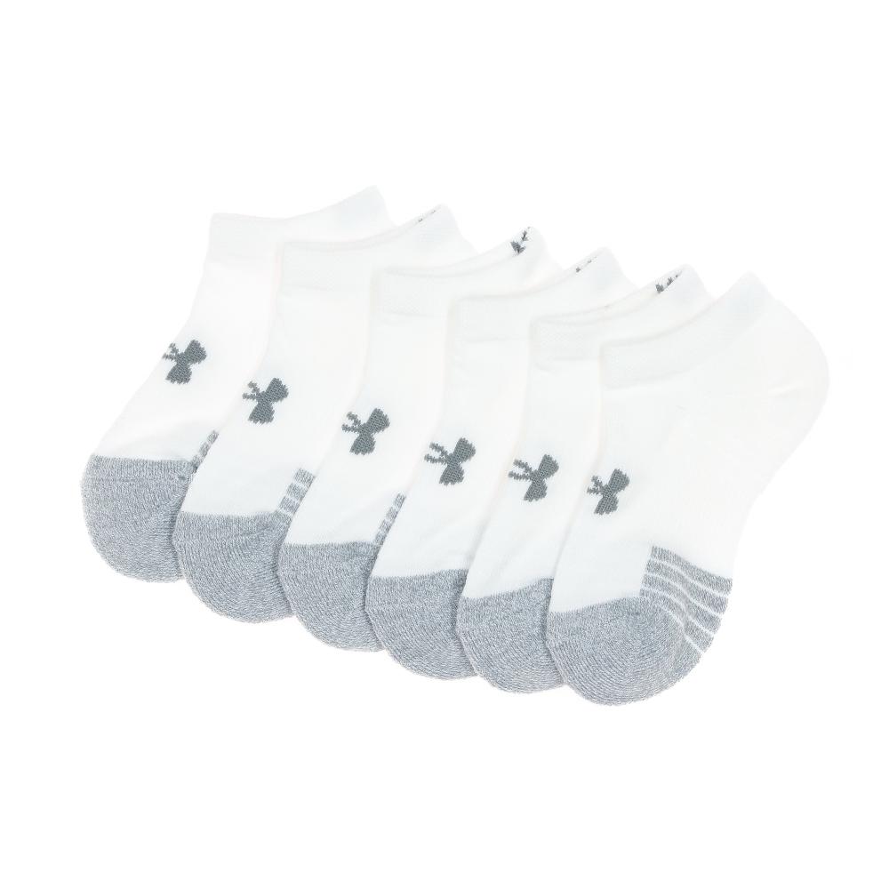 x3 Chaussettes Blanches Mixte Under Armour Heatgear pas cher
