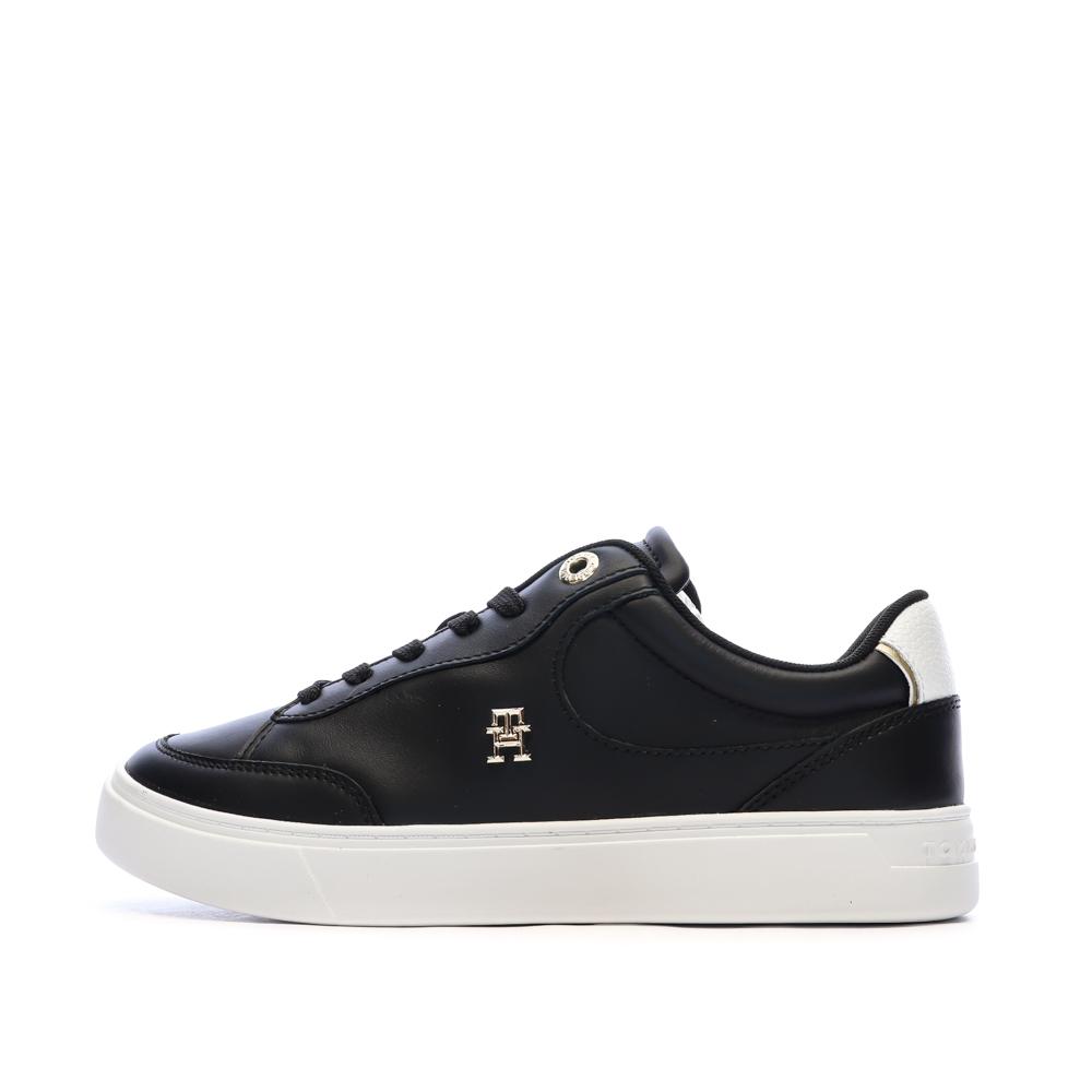 Baskets Noires Femme Tommy Hilfiger Essential Chic Court pas cher