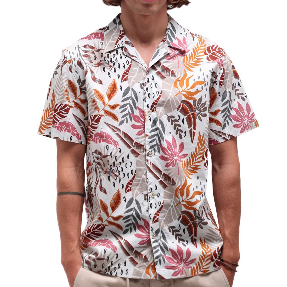 Chemisette Manches Courtes Blanc Homme Teddy Smith Falco pas cher