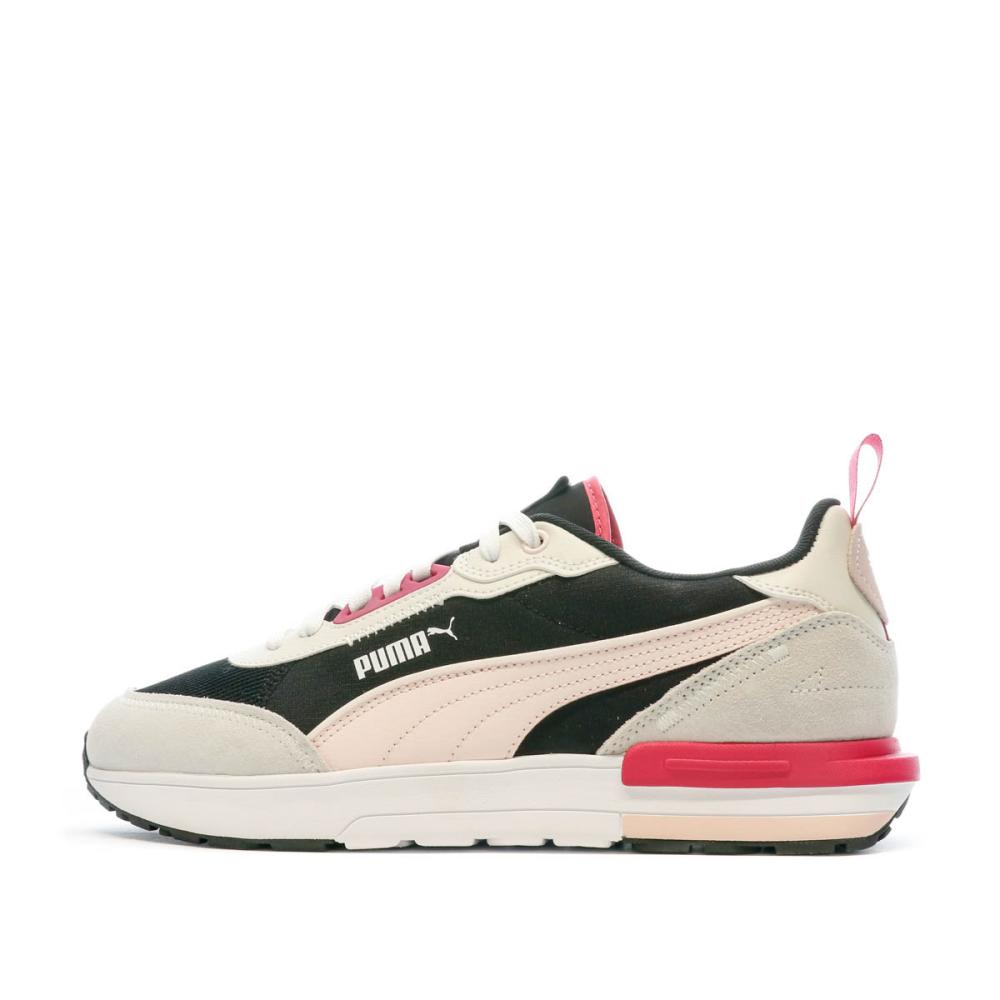 Baskets Grises/Rouges Homme Puma R22 pas cher