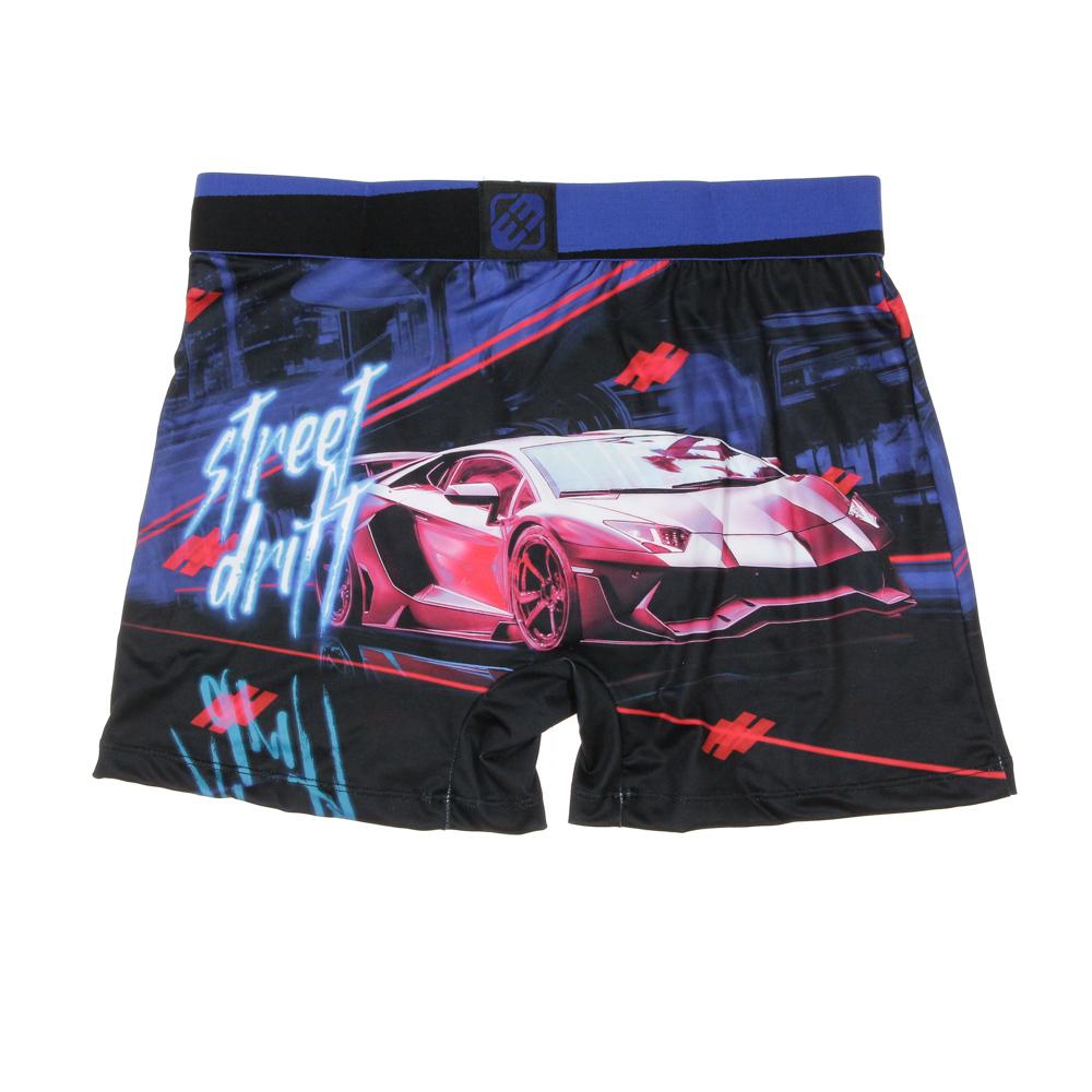 Boxer Noir/Bleu à Imprimés Homme Freegun NIN vue 2