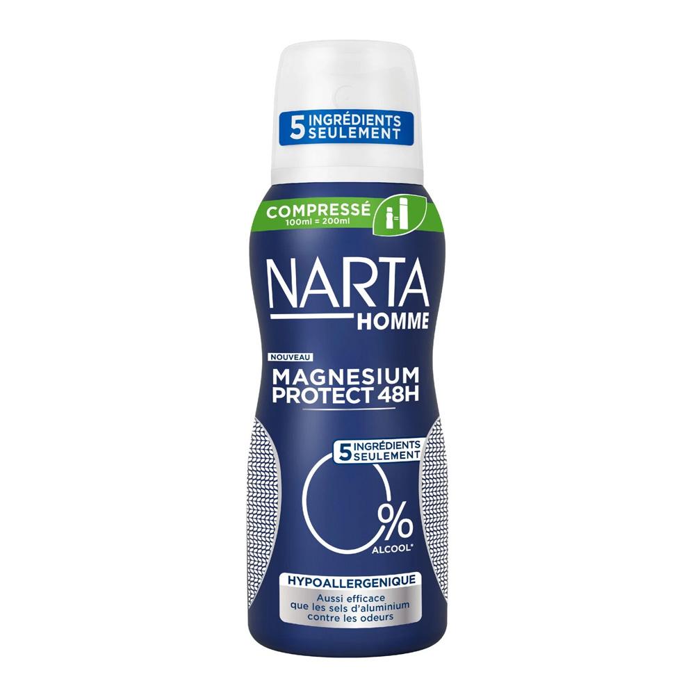 Déodorant Anti-Odeurs 48h Invisible Magnesium Protect NARTA 100ml pas cher