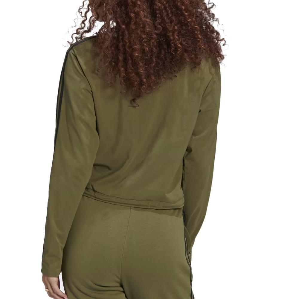 T-shirt Kaki Femme Adidas Longsleeve vue 2