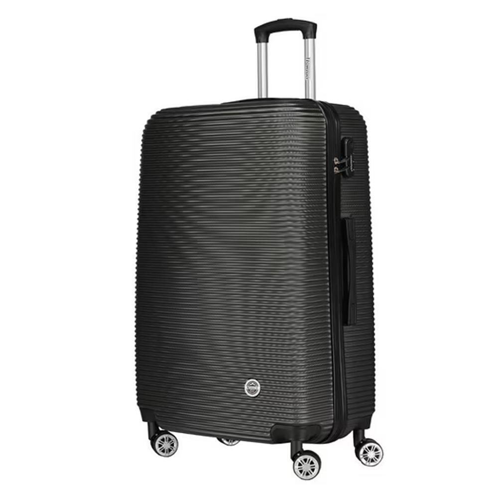 Valise Grise Dark Geographical Norway 28 pouces Solomun pas cher