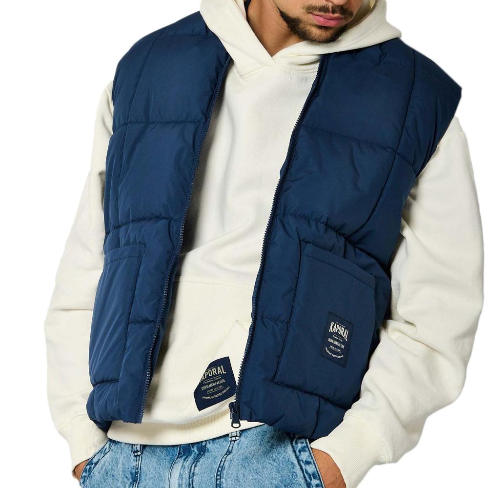 Doudoune Sans Manches Marine Homme Kaporal RINGOH pas cher