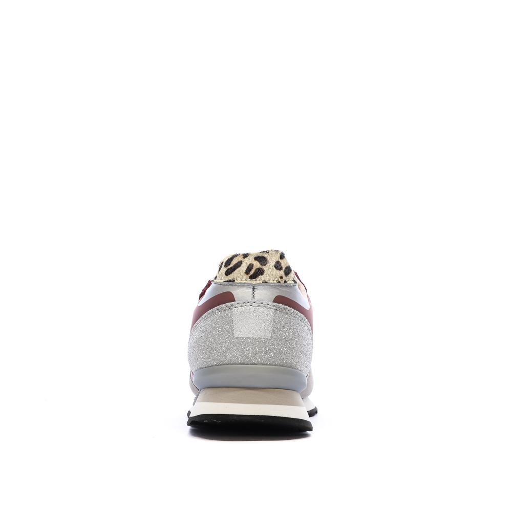Baskets Bordeaux/Gris Femme Pepe jeans Marlon vue 3
