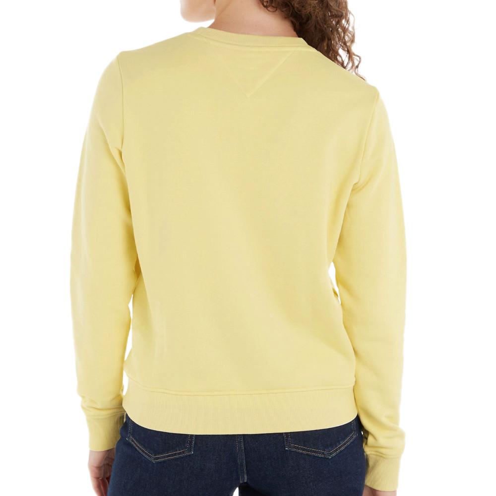 Sweat Jaune Femme Tommy Hilfiger Tjw Reg Color Serif vue 2