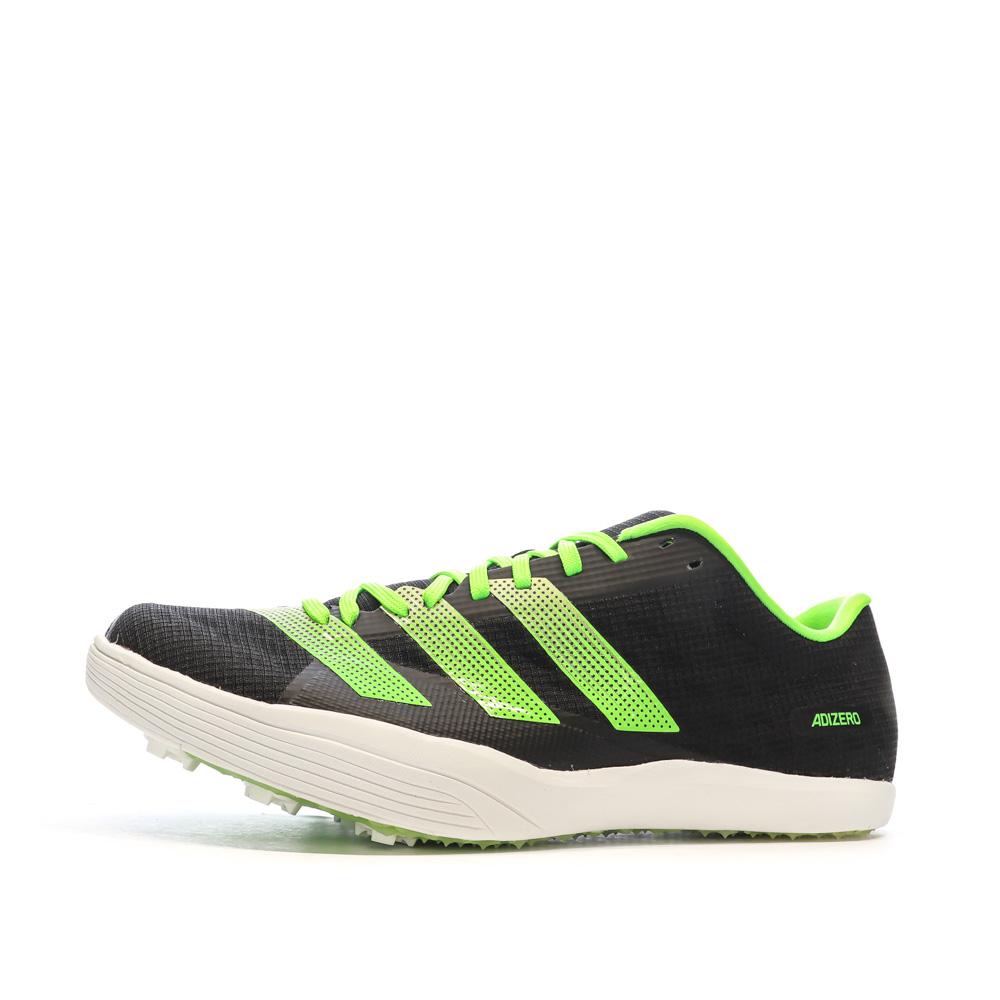 Baskets Noires/Vert Homme Adidas Adizero pas cher
