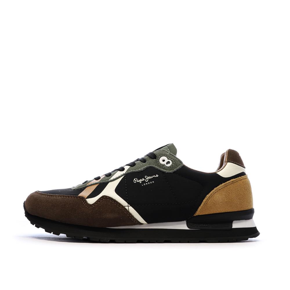 Baskets Marrons Homme Pepe jeans Brit Prints pas cher